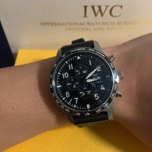 IWC Black Chronograph Watch